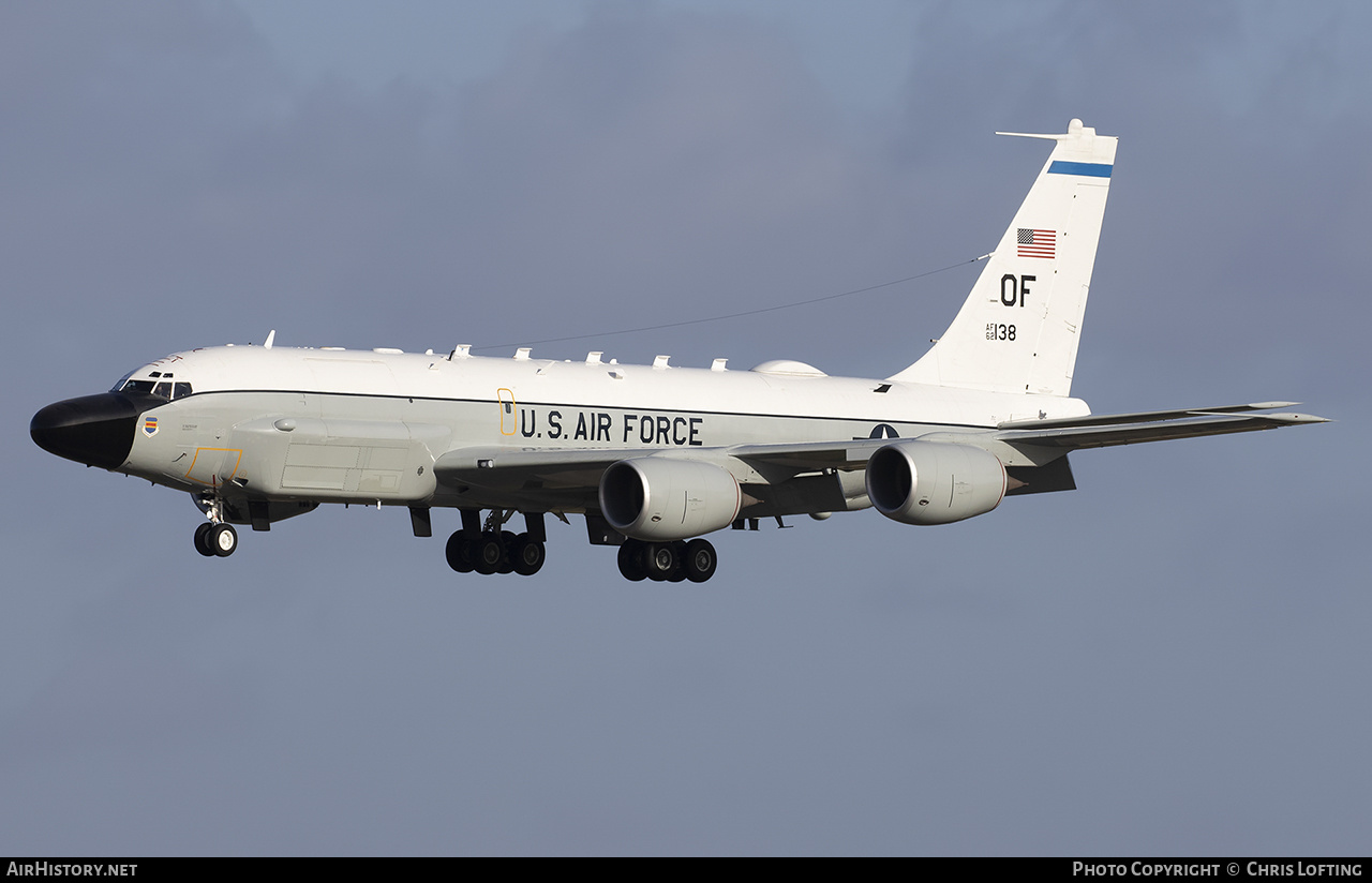 Aircraft Photo of 62-4138 / AF62-4138 | Boeing RC-135W | USA - Air Force | AirHistory.net #551182