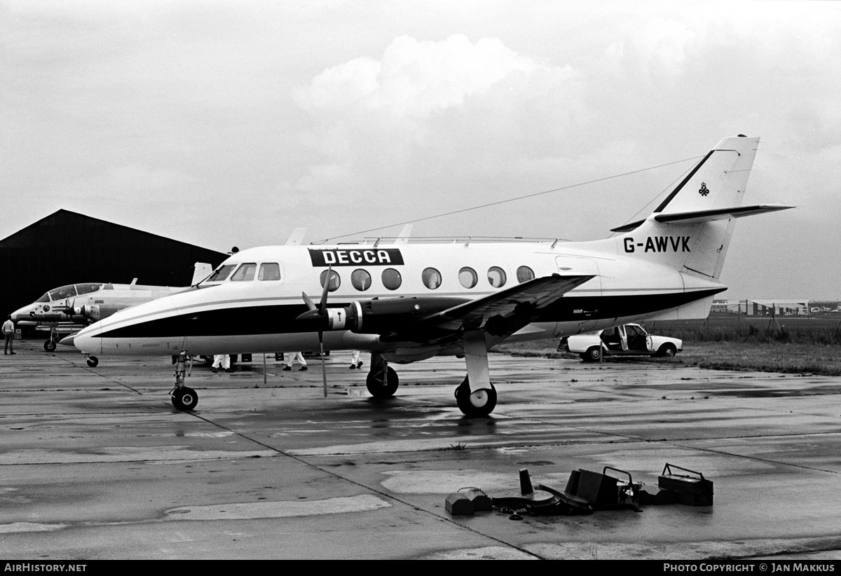 Aircraft Photo of G-AWVK | Handley Page HP-137 Jetstream 1 | Decca Navigator Company | AirHistory.net #551190