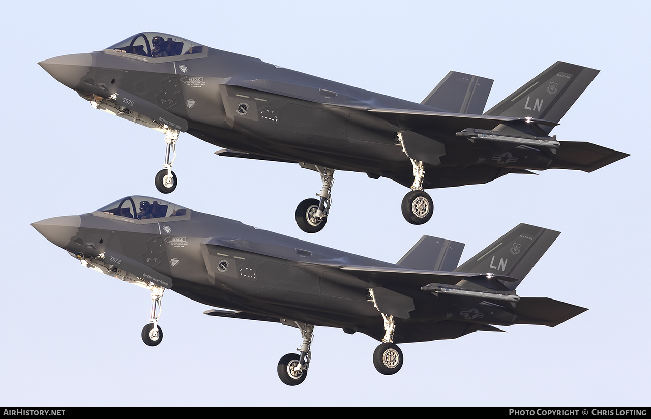 Aircraft Photo of 20-5570 / AF20-5570 | Lockheed Martin F-35A Lightning II | USA - Air Force | AirHistory.net #551193