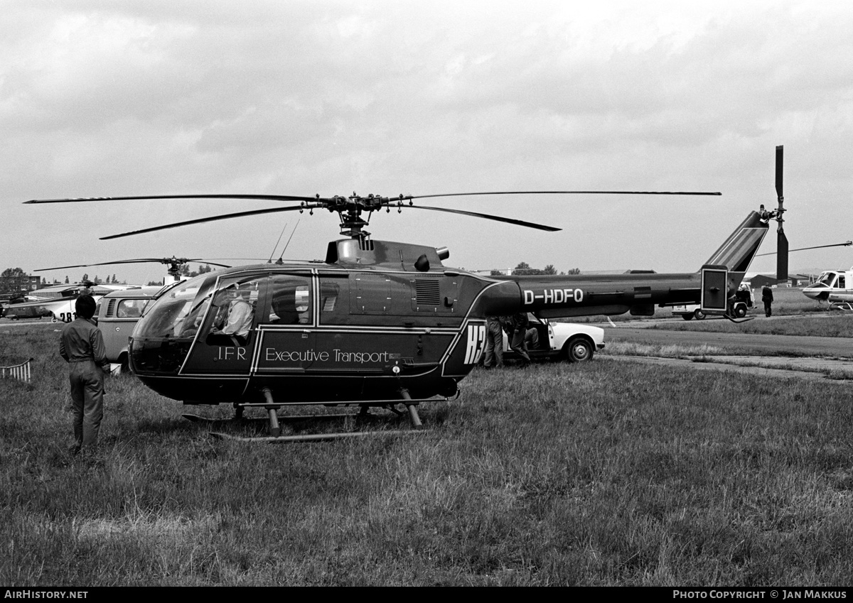 Aircraft Photo of D-HDFQ | MBB BO-105C | I.F.R. Executive Transport | AirHistory.net #551204