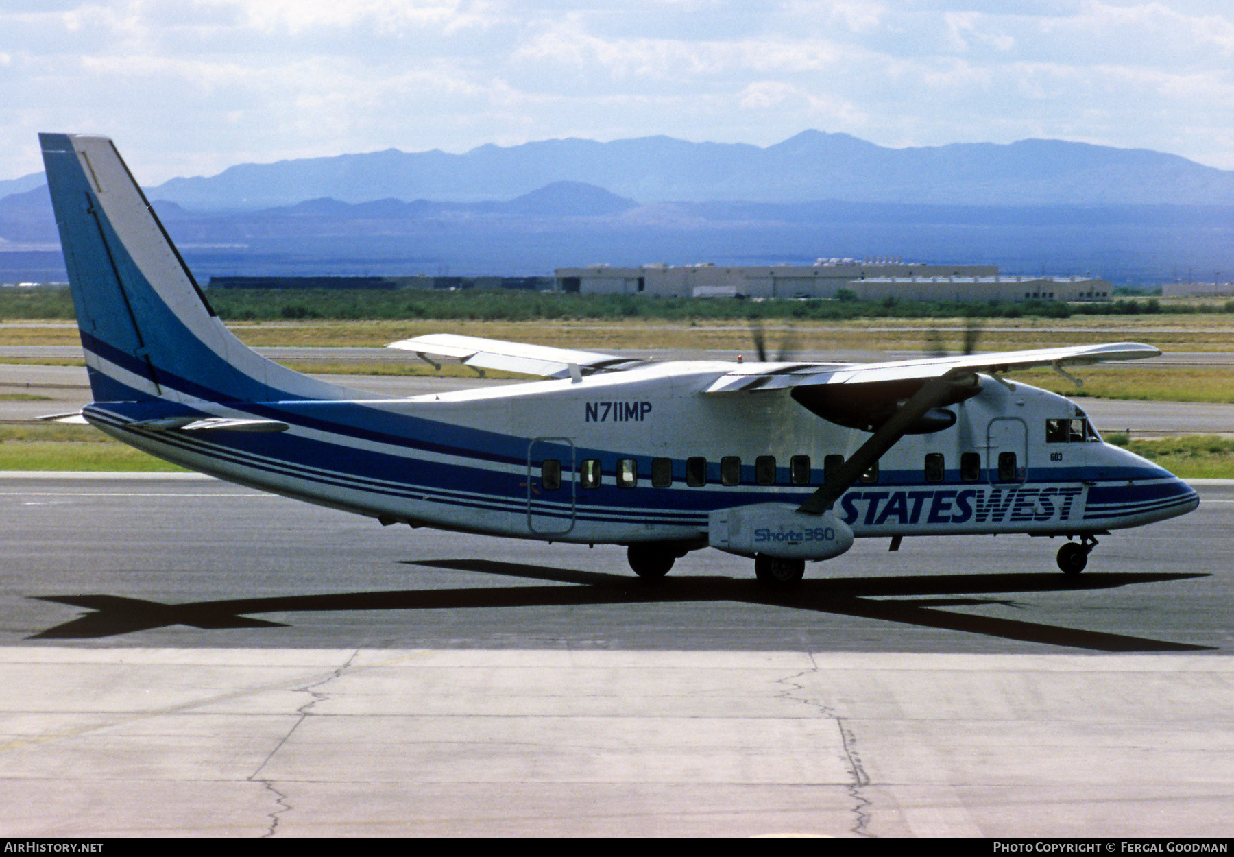 Aircraft Photo of N711MP | Short 360-200 | Stateswest Airlines | AirHistory.net #551217