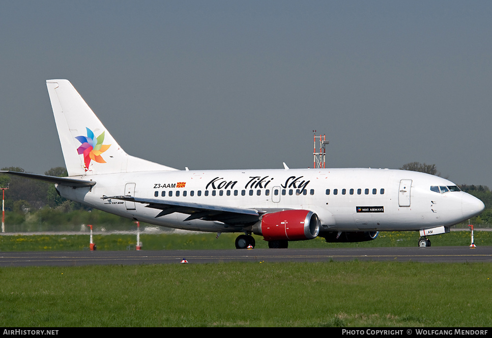 Aircraft Photo of Z3-AAM | Boeing 737-529 | Kon Tiki Sky | AirHistory.net #551264
