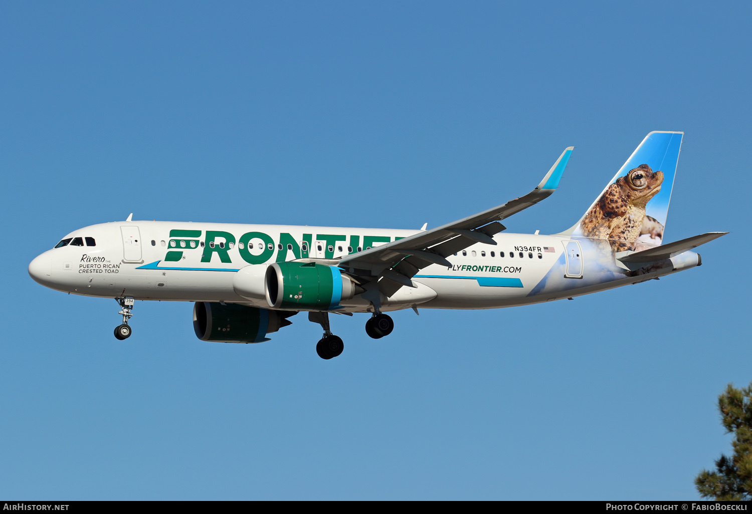 Aircraft Photo of N394FR | Airbus A320-251N | Frontier Airlines | AirHistory.net #551314