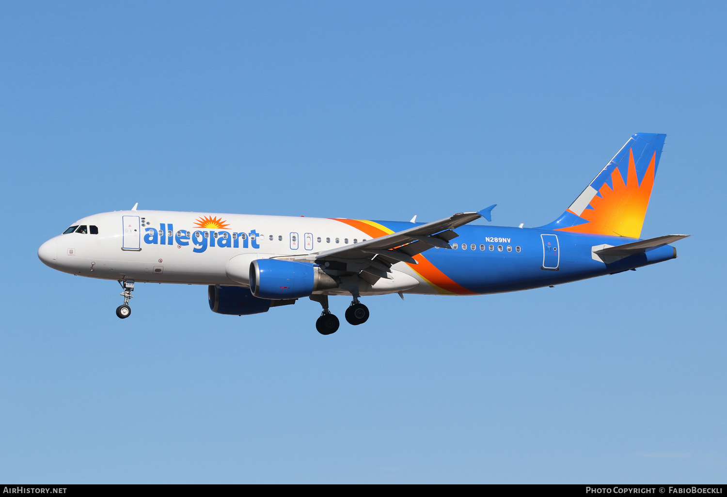 Aircraft Photo of N289NV | Airbus A320-214 | Allegiant Air | AirHistory.net #551351