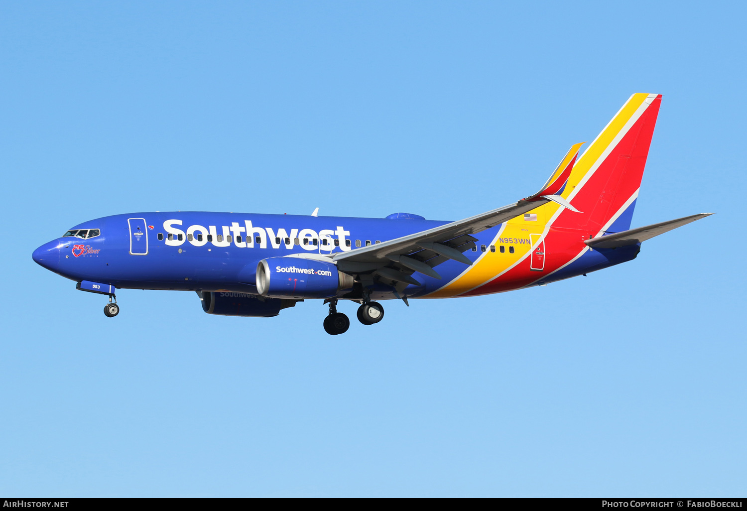 Aircraft Photo of N953WN | Boeing 737-7H4 | Southwest Airlines | AirHistory.net #551366