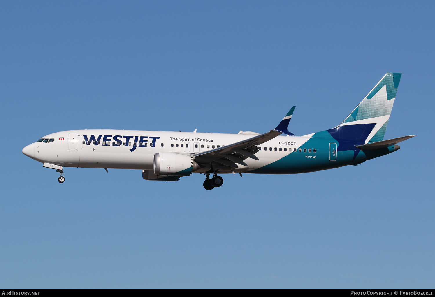 Aircraft Photo of C-GDDR | Boeing 737-8 Max 8 | WestJet | AirHistory.net #551399
