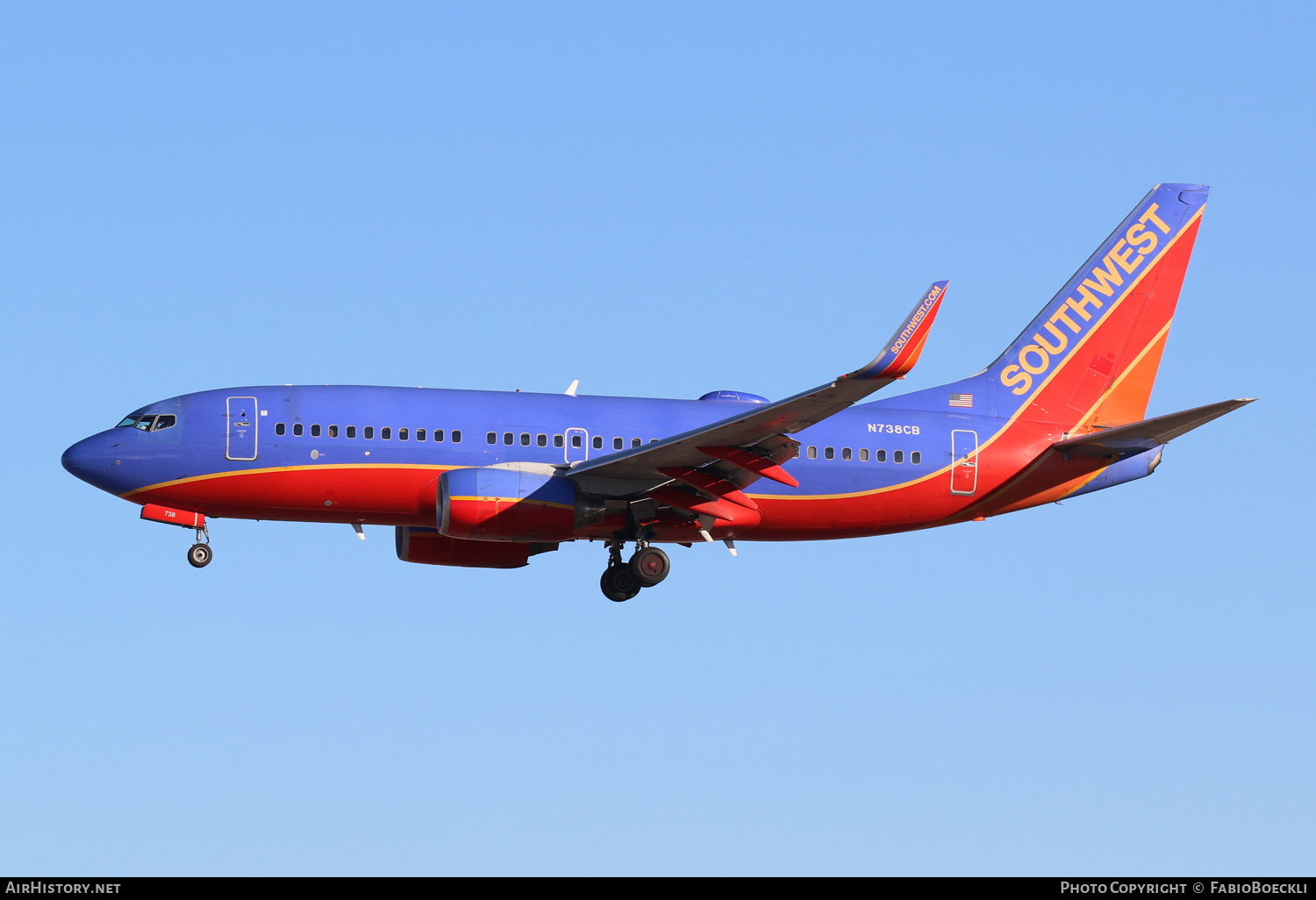 Aircraft Photo of N738CB | Boeing 737-7H4 | Southwest Airlines | AirHistory.net #551502
