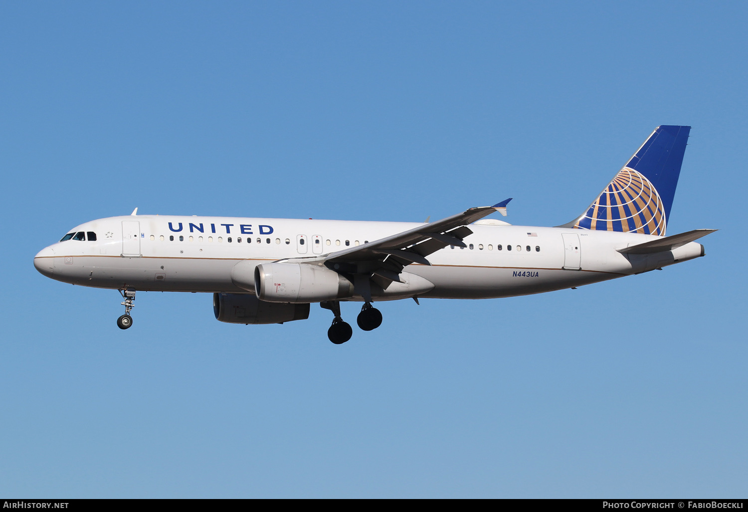 Aircraft Photo of N443UA | Airbus A320-232 | United Airlines | AirHistory.net #551508