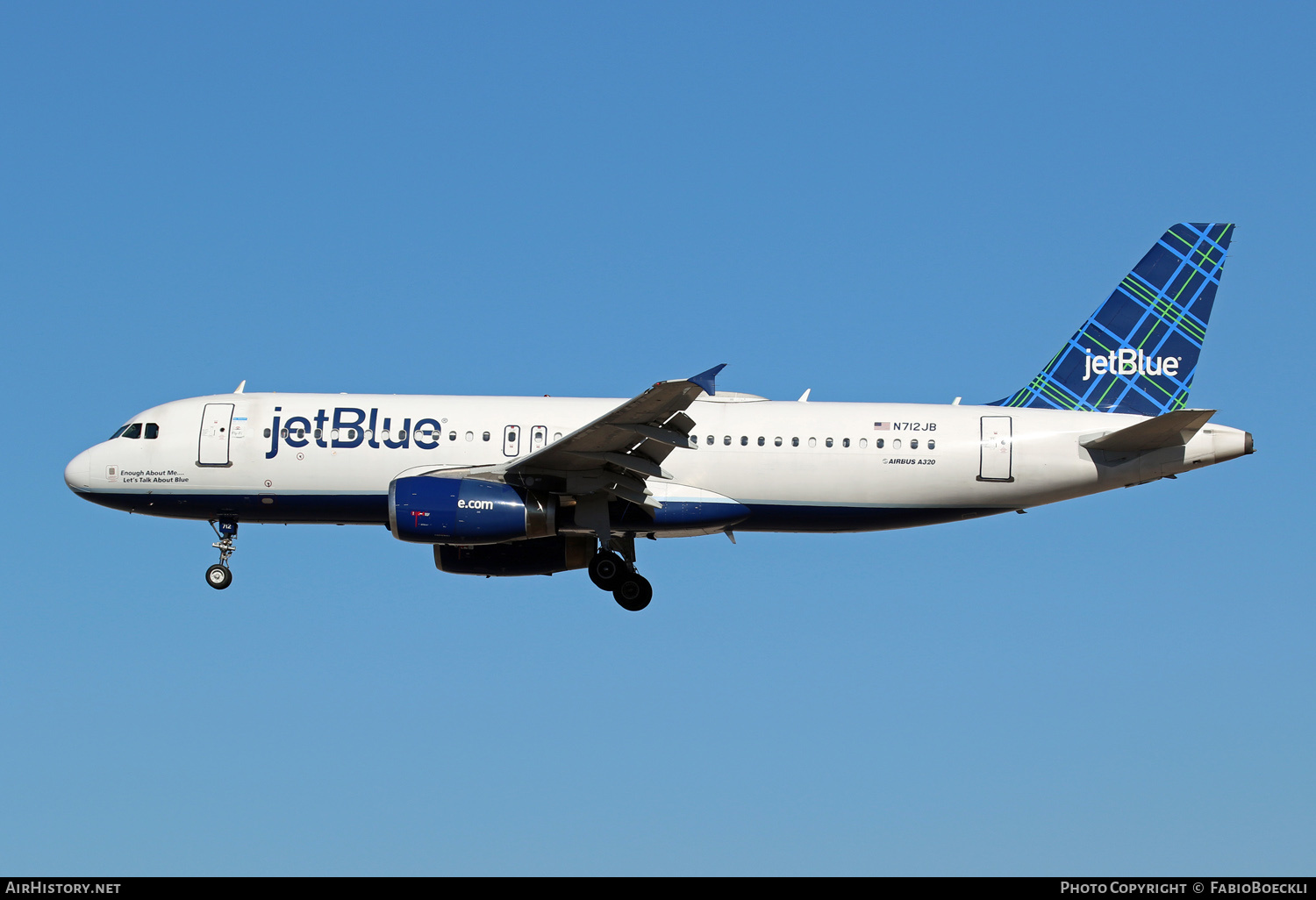 Aircraft Photo of N712JB | Airbus A320-232 | JetBlue Airways | AirHistory.net #551512