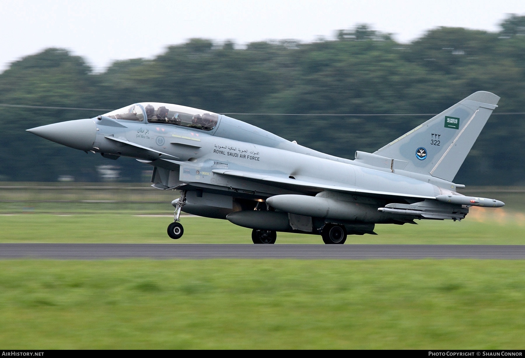 Aircraft Photo of 322 | Eurofighter EF-2000 Typhoon T | Saudi Arabia - Air Force | AirHistory.net #551521