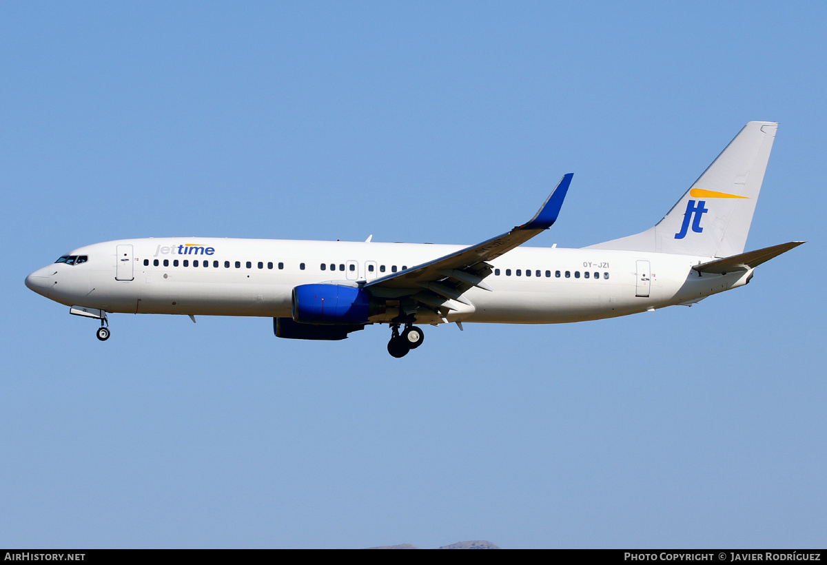 Aircraft Photo of OY-JZI | Boeing 737-83N | Jettime | AirHistory.net #551565