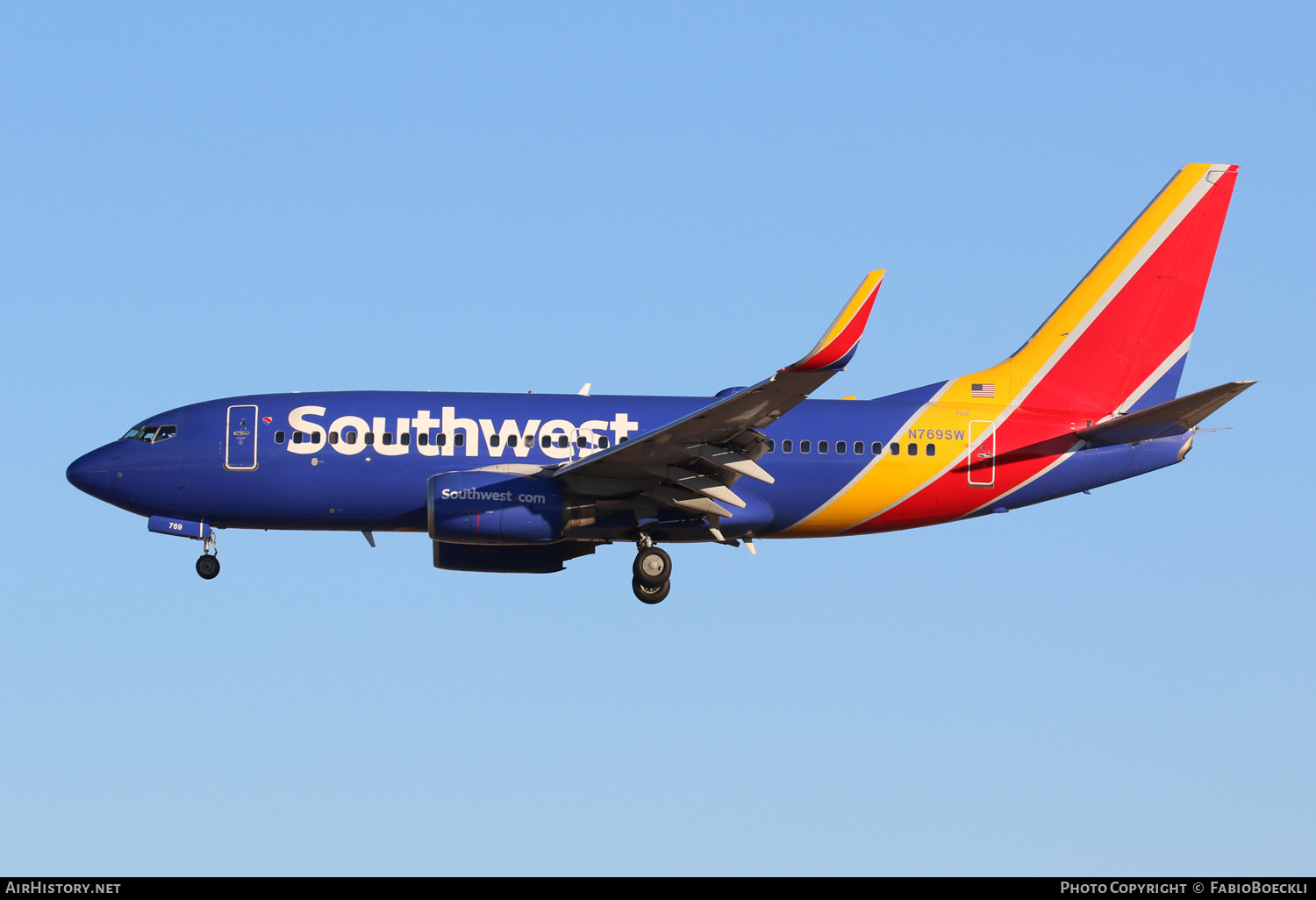 Aircraft Photo of N769SW | Boeing 737-7H4 | Southwest Airlines | AirHistory.net #551568