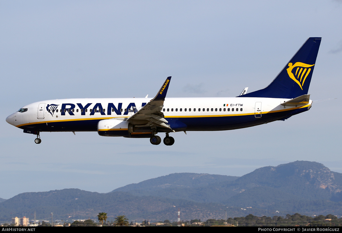 Aircraft Photo of EI-FTW | Boeing 737-800 | Ryanair | AirHistory.net #551615