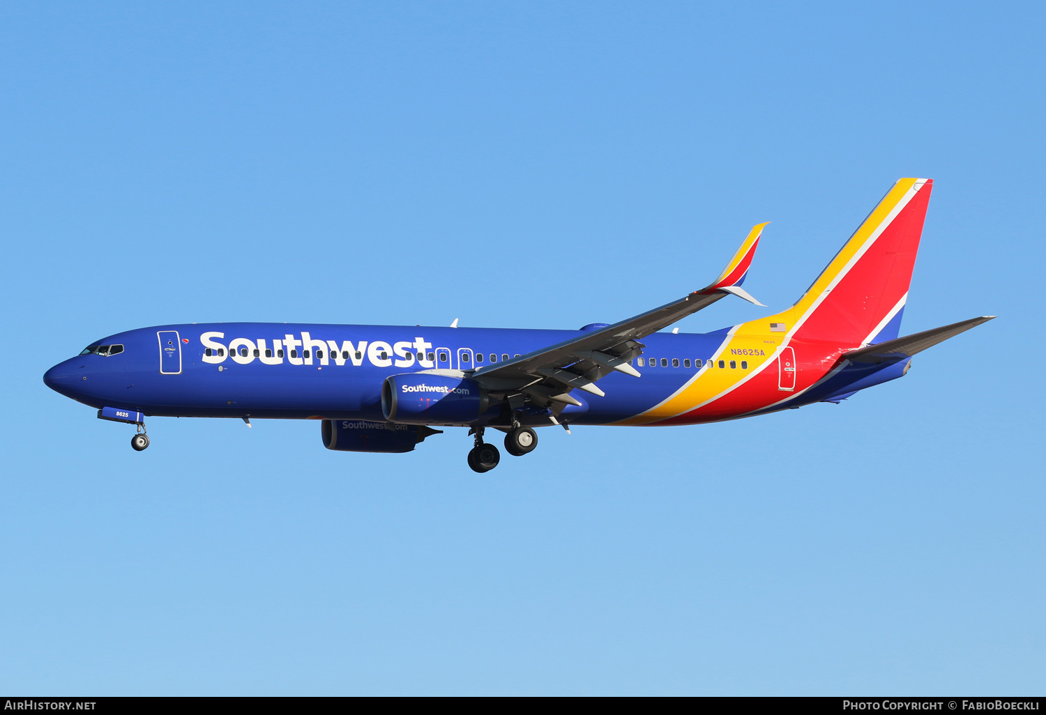 Aircraft Photo of N8625A | Boeing 737-8H4 | Southwest Airlines | AirHistory.net #551652