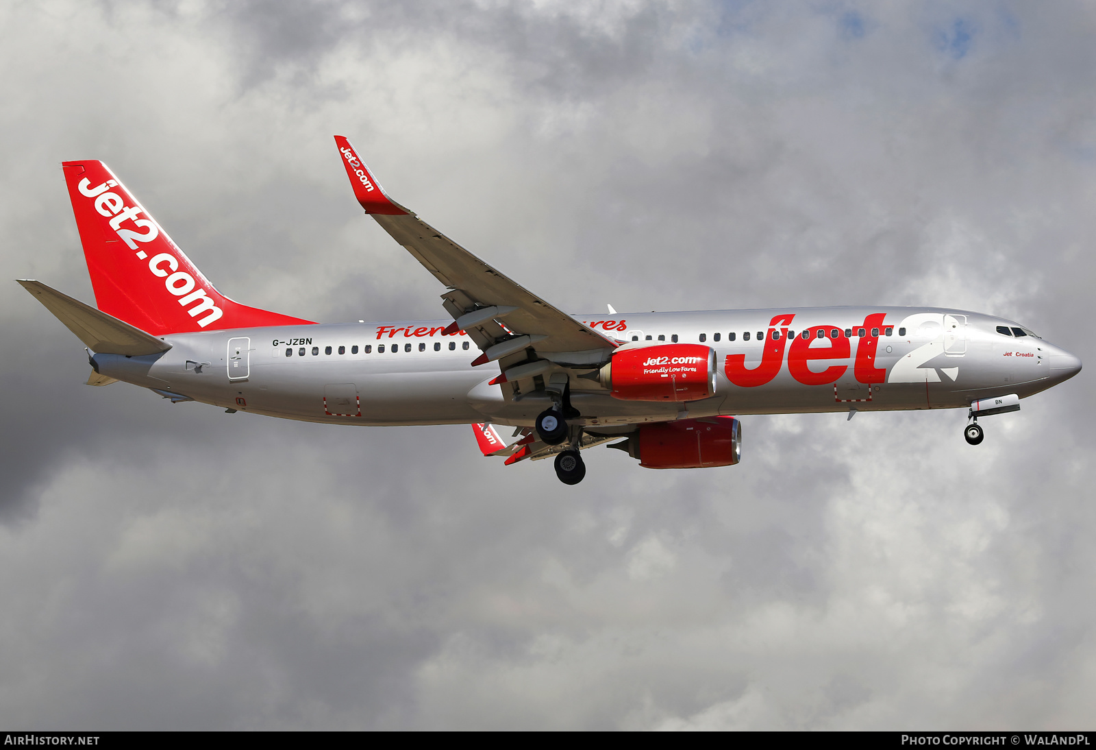 Aircraft Photo of G-JZBN | Boeing 737-800 | Jet2 | AirHistory.net #551657