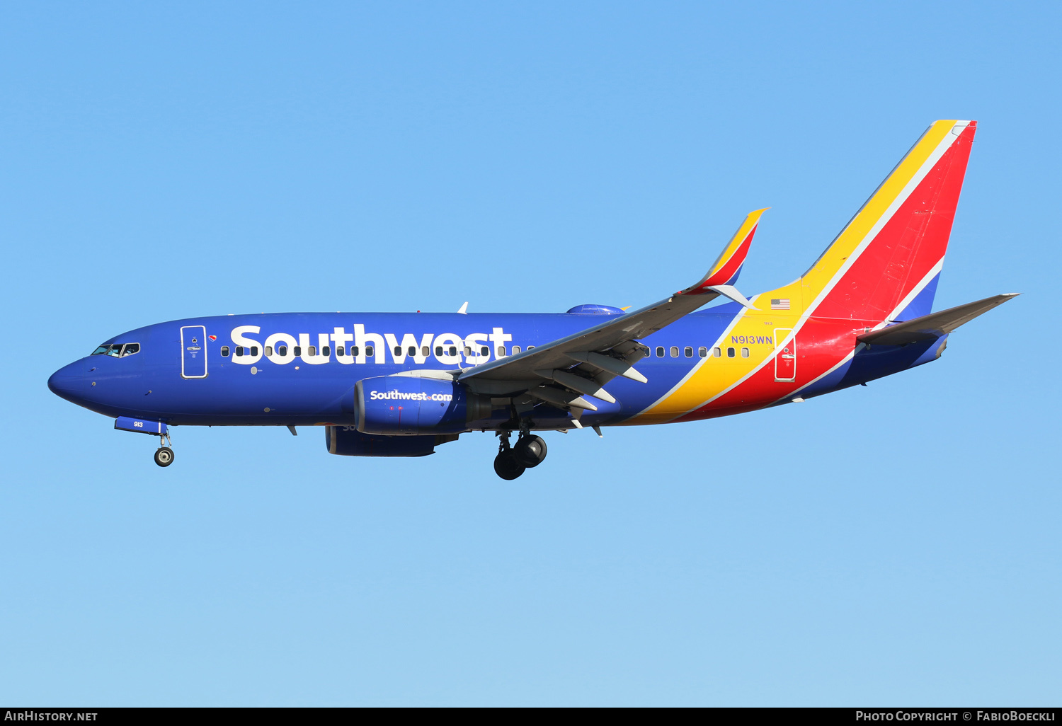 Aircraft Photo of N913WN | Boeing 737-7H4 | Southwest Airlines | AirHistory.net #551677