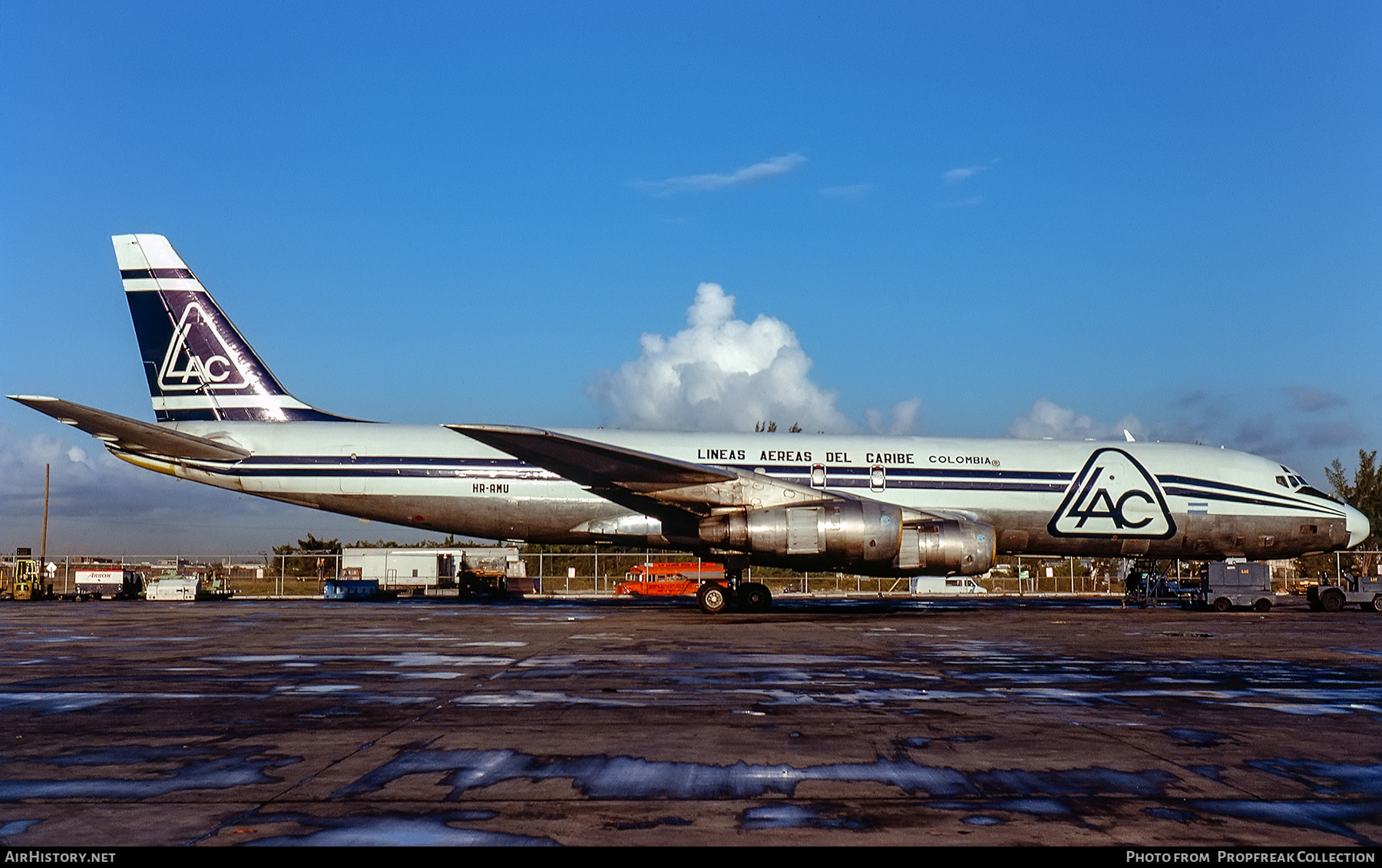 Aircraft Photo of HR-AMU | Douglas DC-8-55CF Jet Trader | LAC - Líneas Aéreas del Caribe | AirHistory.net #551692