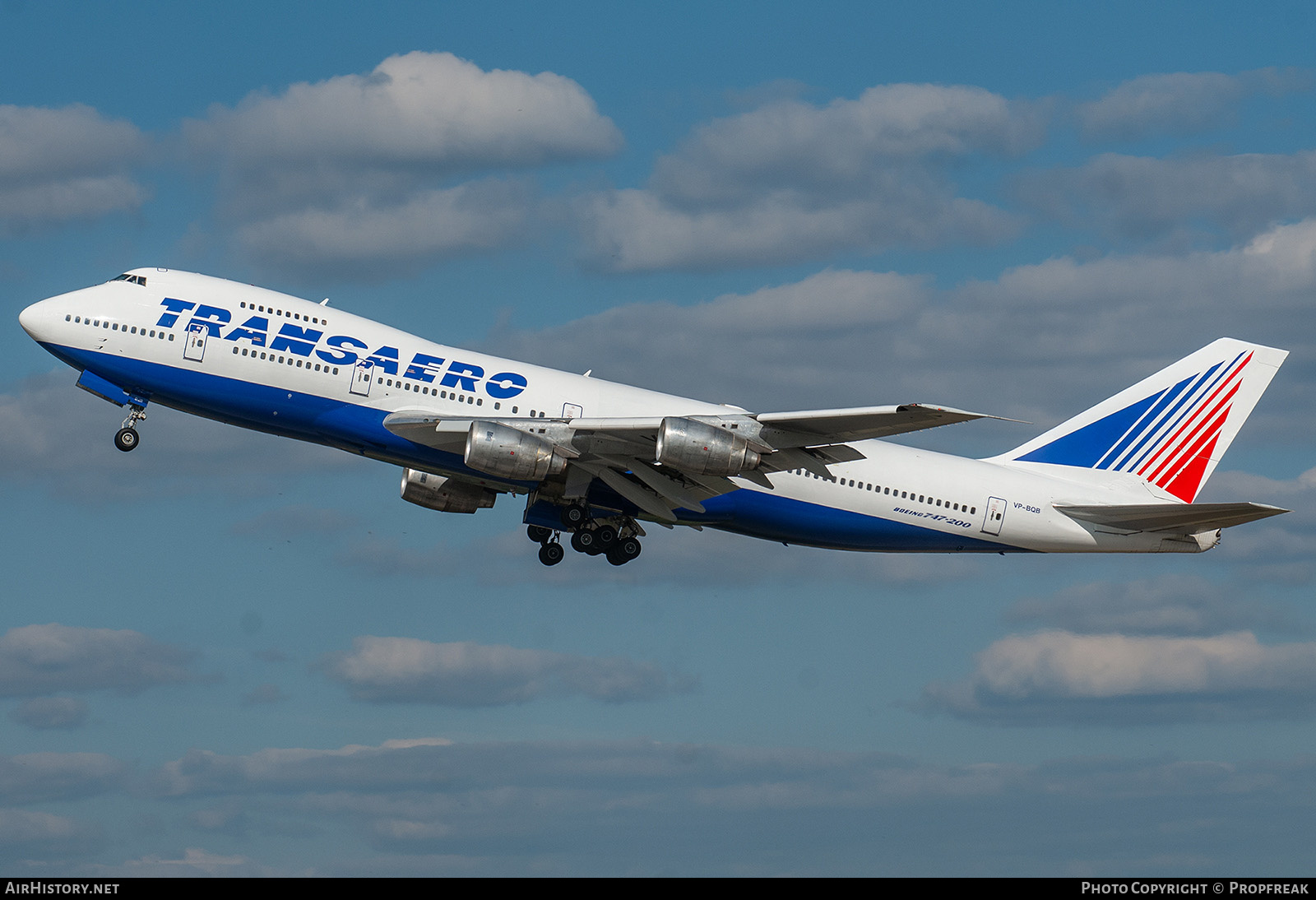 Aircraft Photo of VP-BQB | Boeing 747-219B | Transaero Airlines | AirHistory.net #551701