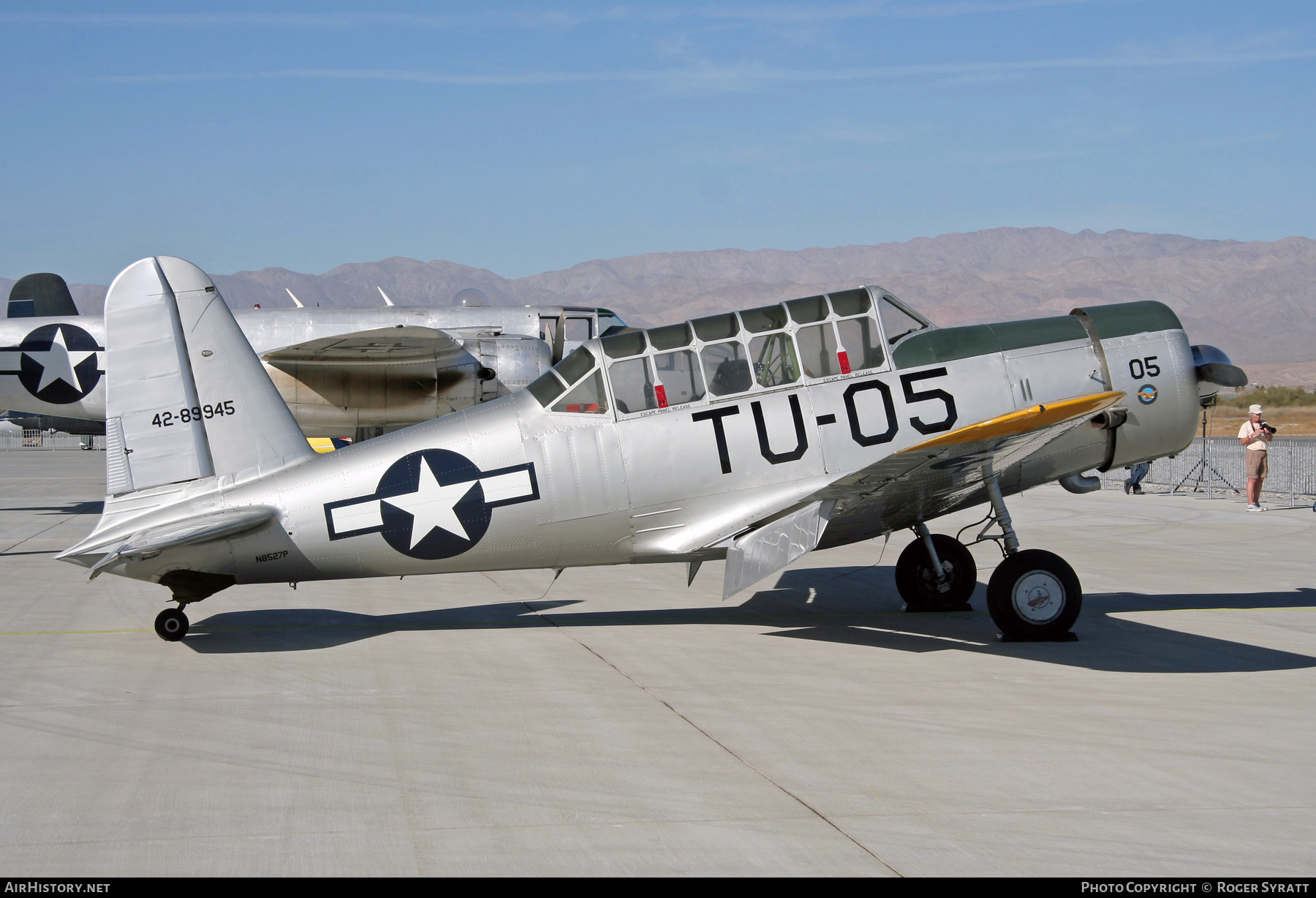 Aircraft Photo of N8527P / 42-89945 | Vultee SNV-2 Valiant (BT-13B) | USA - Air Force | AirHistory.net #551730