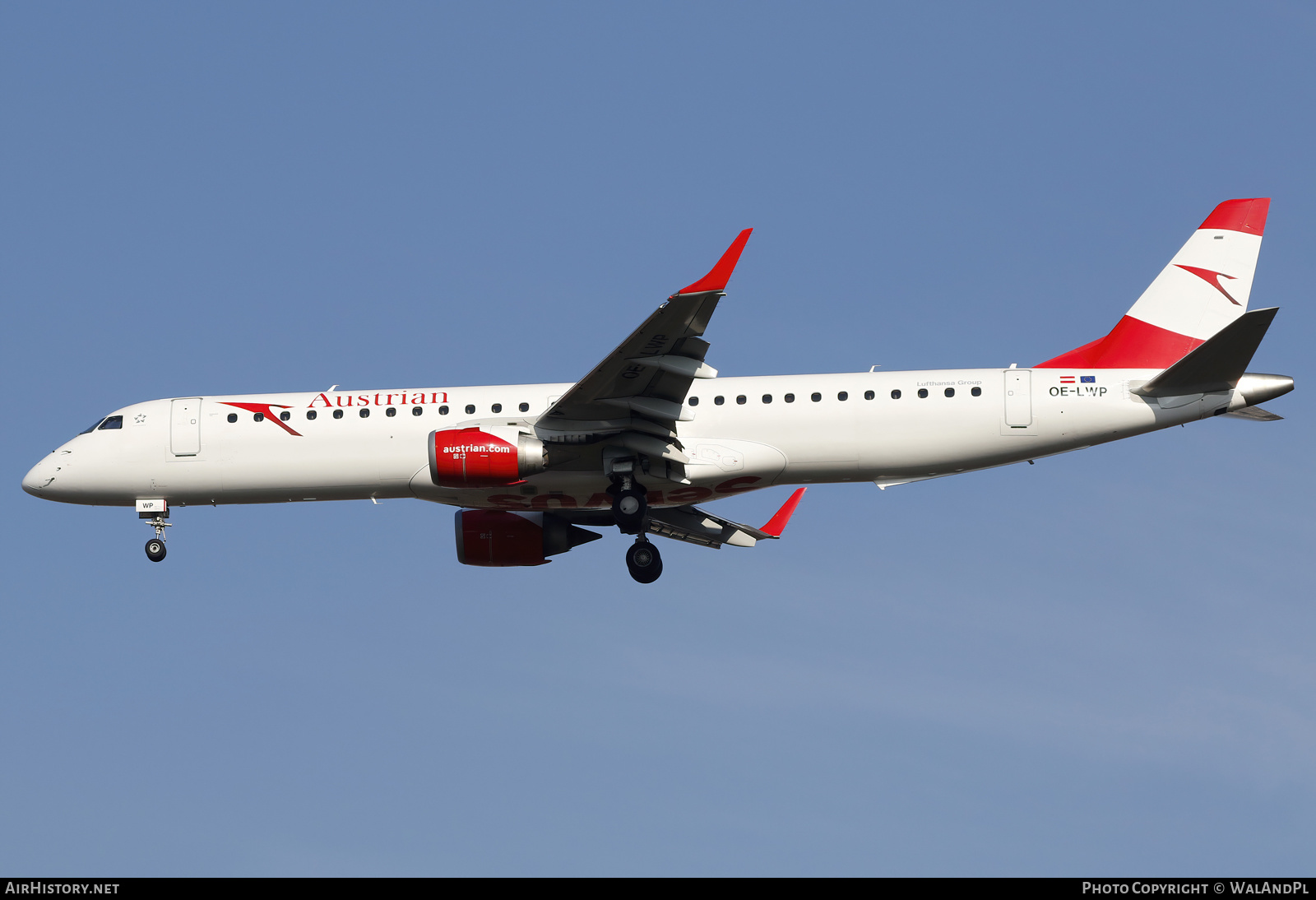 Aircraft Photo of OE-LWP | Embraer 195LR (ERJ-190-200LR) | Austrian Airlines | AirHistory.net #551771