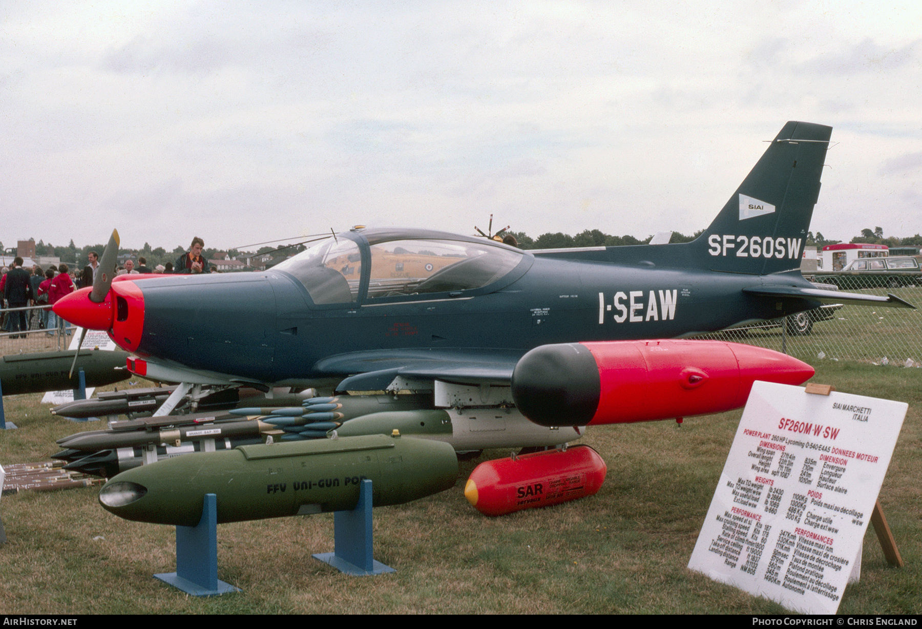 Aircraft Photo of I-SEAW | SIAI-Marchetti SF-260SW Sea Warrior | AirHistory.net #551773