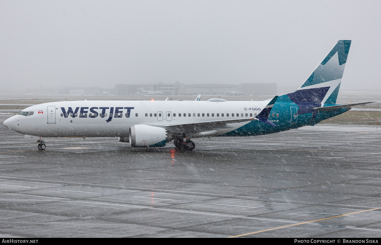 Aircraft Photo of C-FQGG | Boeing 737-8 Max 8 | WestJet | AirHistory.net #551776