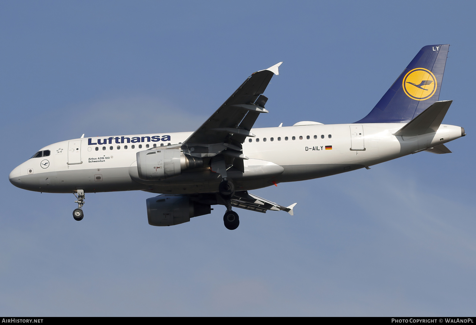 Aircraft Photo of D-AILY | Airbus A319-114 | Lufthansa | AirHistory.net #551780