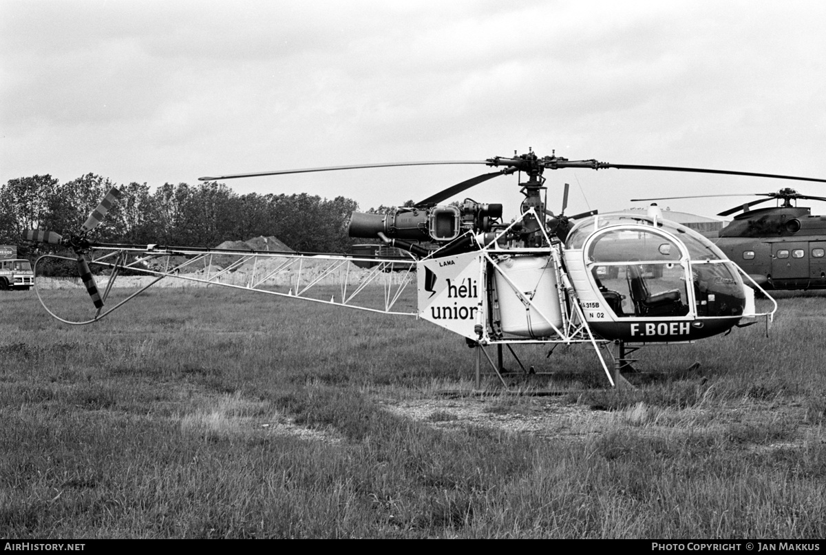 Aircraft Photo of F-BOEH | Aerospatiale SA-315B Lama | Héli-Union | AirHistory.net #551814