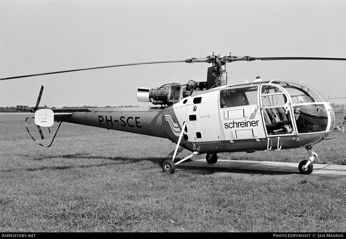 Aircraft Photo of PH-SCE | Aerospatiale SA-316B Alouette III | Schreiner Airways | AirHistory.net #551818