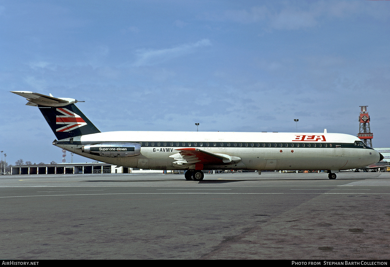 Aircraft Photo of G-AVMV | BAC 111-510ED One-Eleven | BEA - British European Airways | AirHistory.net #551846