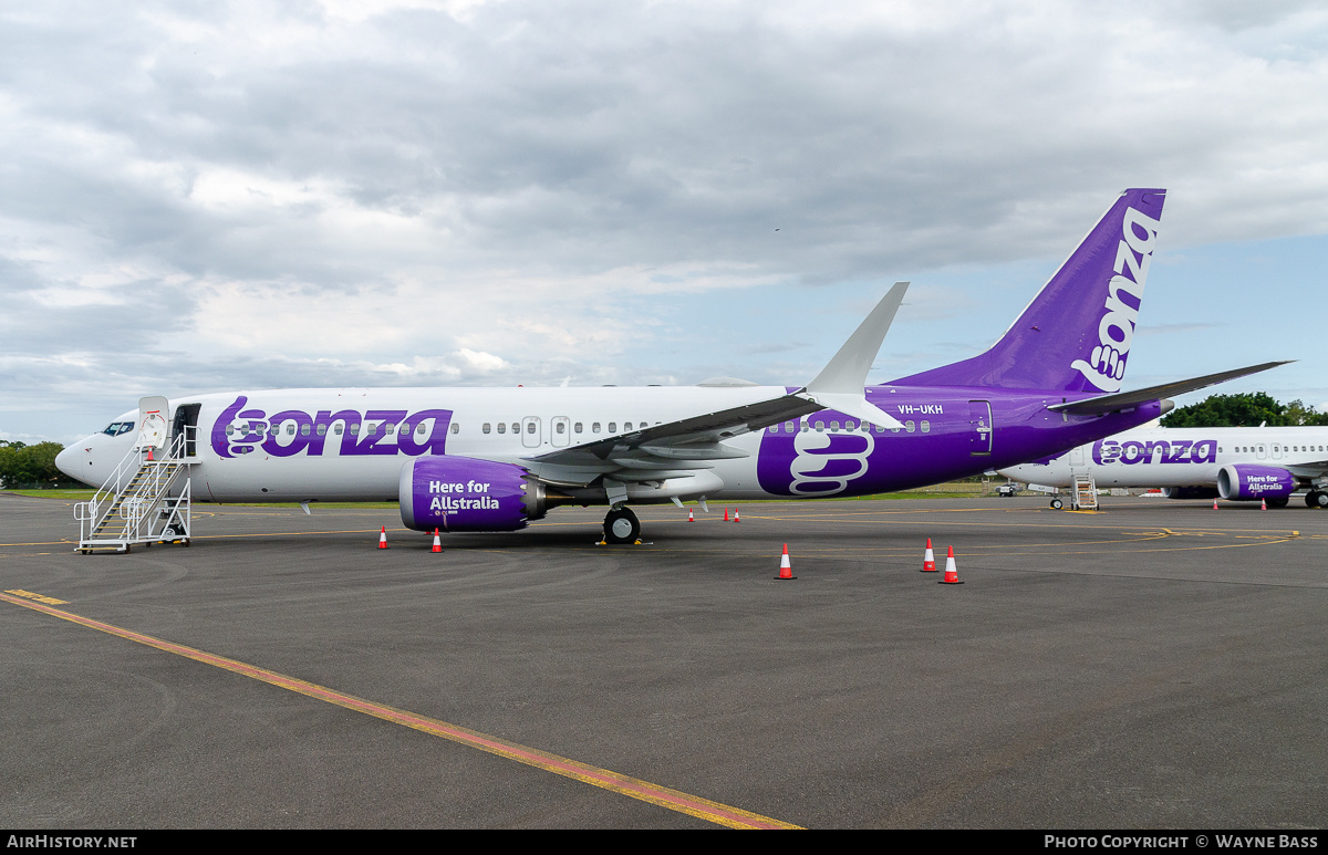 Aircraft Photo of VH-UKH | Boeing 737-8 Max 8 | Bonza Aviation | AirHistory.net #551865