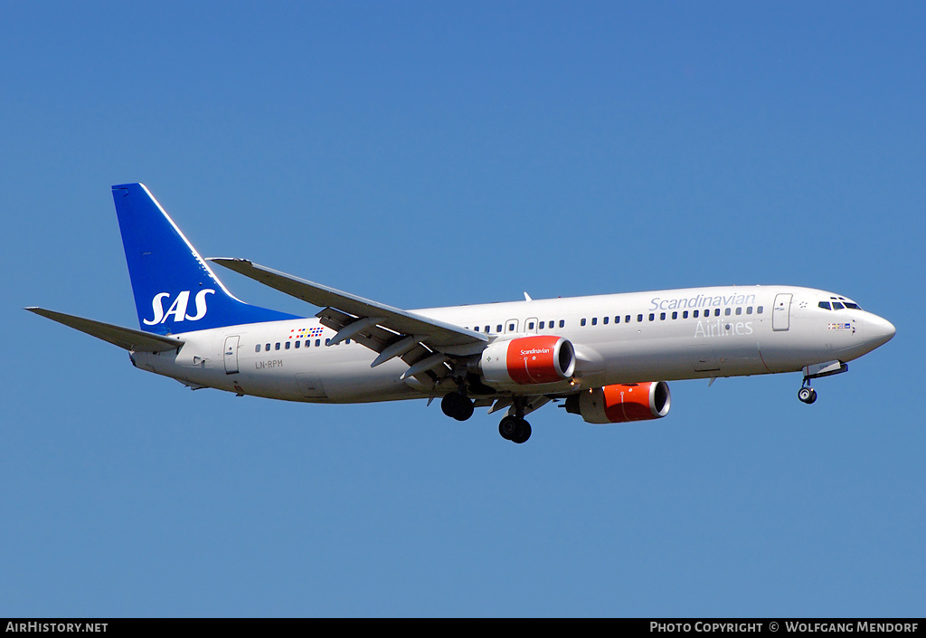 Aircraft Photo of LN-RPM | Boeing 737-883 | Scandinavian Airlines - SAS | AirHistory.net #551895