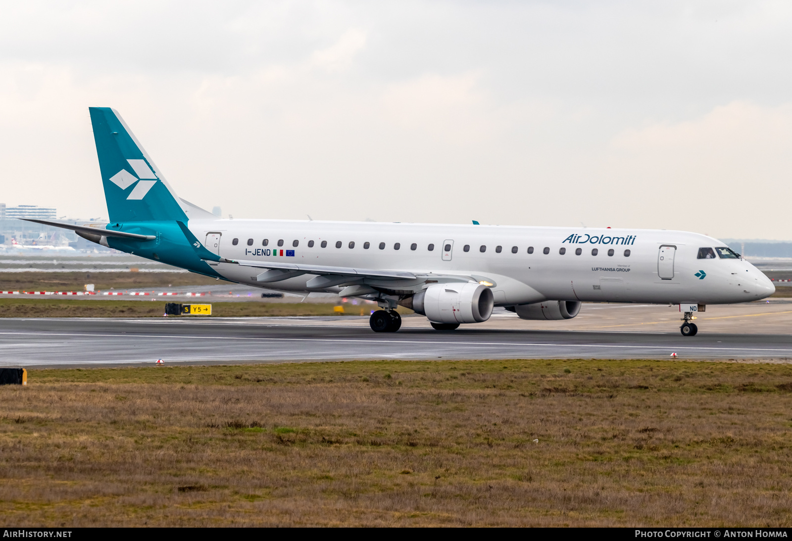 Aircraft Photo of I-JEND | Embraer 190LR (ERJ-190-100LR) | Air Dolomiti | AirHistory.net #551980