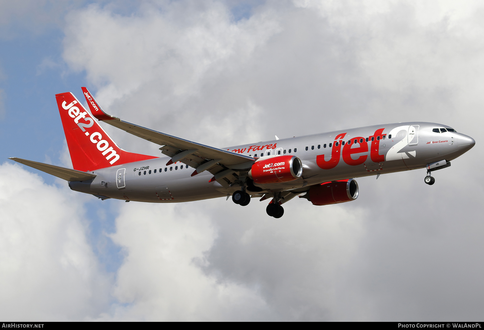 Aircraft Photo of G-JZHR | Boeing 737-800 | Jet2 | AirHistory.net #552035