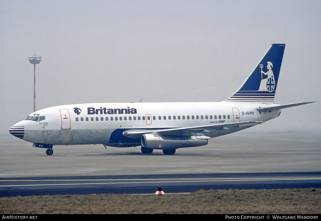 Aircraft Photo of G-AVRN | Boeing 737-204 | Britannia Airways | AirHistory.net #552066
