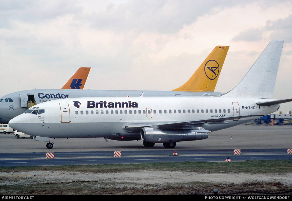 Aircraft Photo of G-AZNZ | Boeing 737-222 | Britannia Airways | AirHistory.net #552069