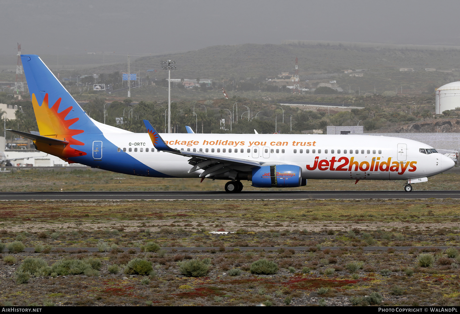 Aircraft Photo of G-DRTC | Boeing 737-808 | Jet2 Holidays | AirHistory.net #552073