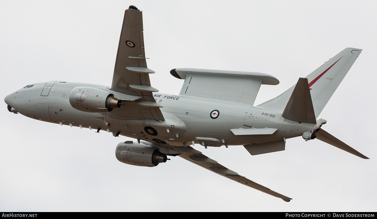 Aircraft Photo of A30-001 | Boeing E-7A Wedgetail | Australia - Air Force | AirHistory.net #552172