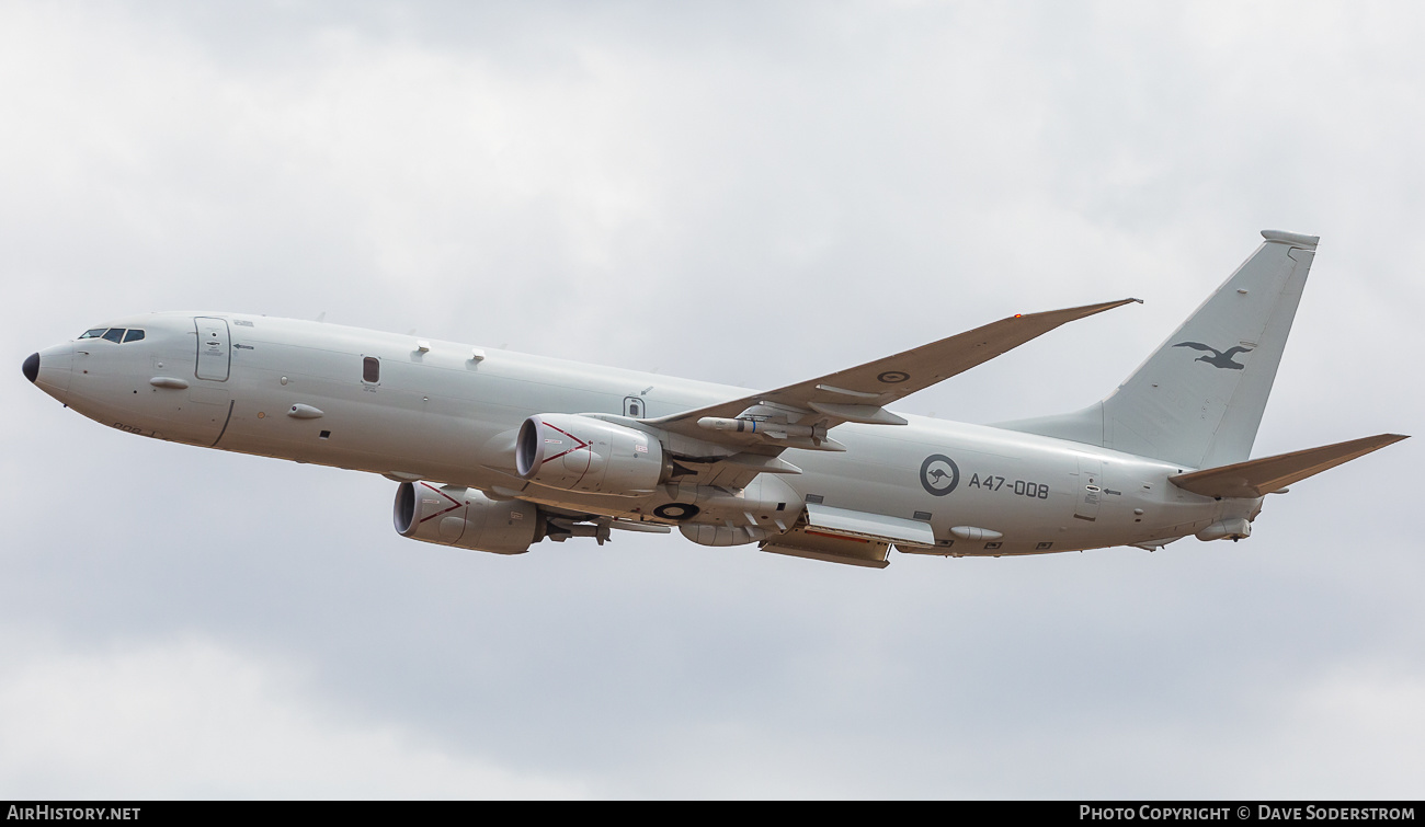 Aircraft Photo of A47-008 | Boeing P-8A Poseidon | Australia - Air Force | AirHistory.net #552175