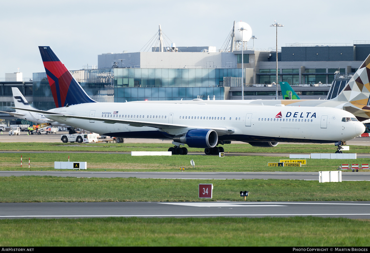 Aircraft Photo of N839MH | Boeing 767-432/ER | Delta Air Lines | AirHistory.net #552190
