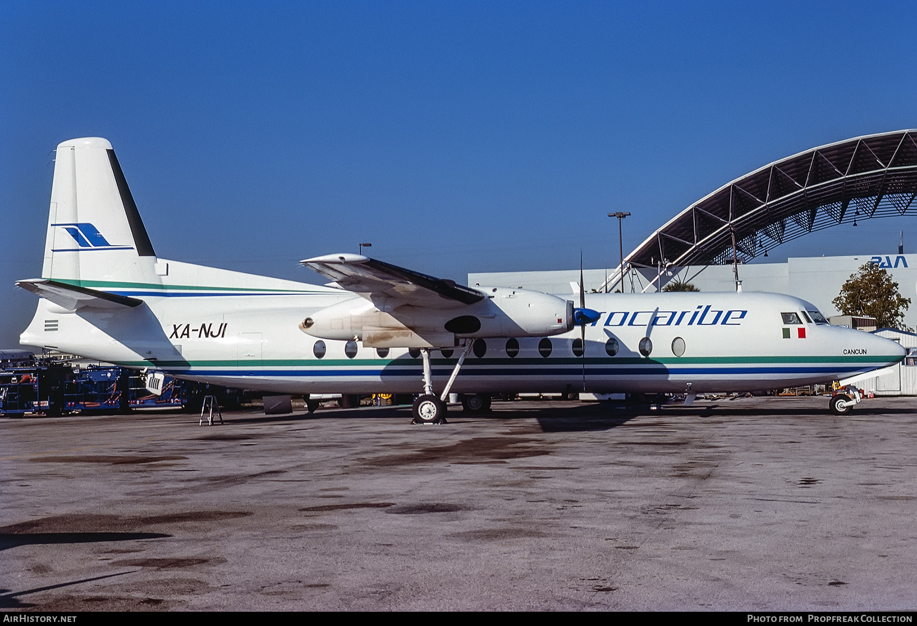 Aircraft Photo of XA-NJI | Fairchild Hiller FH-227D | Aerocaribe | AirHistory.net #552209