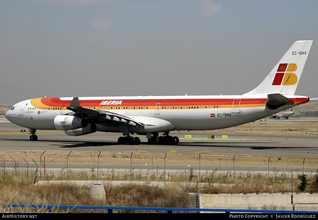 Aircraft Photo of EC-GHX | Airbus A340-313 | Iberia | AirHistory.net #552245