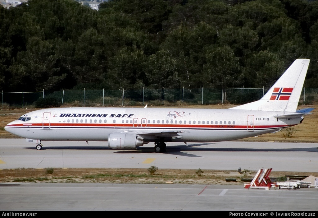 Aircraft Photo of LN-BRI | Boeing 737-405 | Braathens SAFE | AirHistory.net #552267