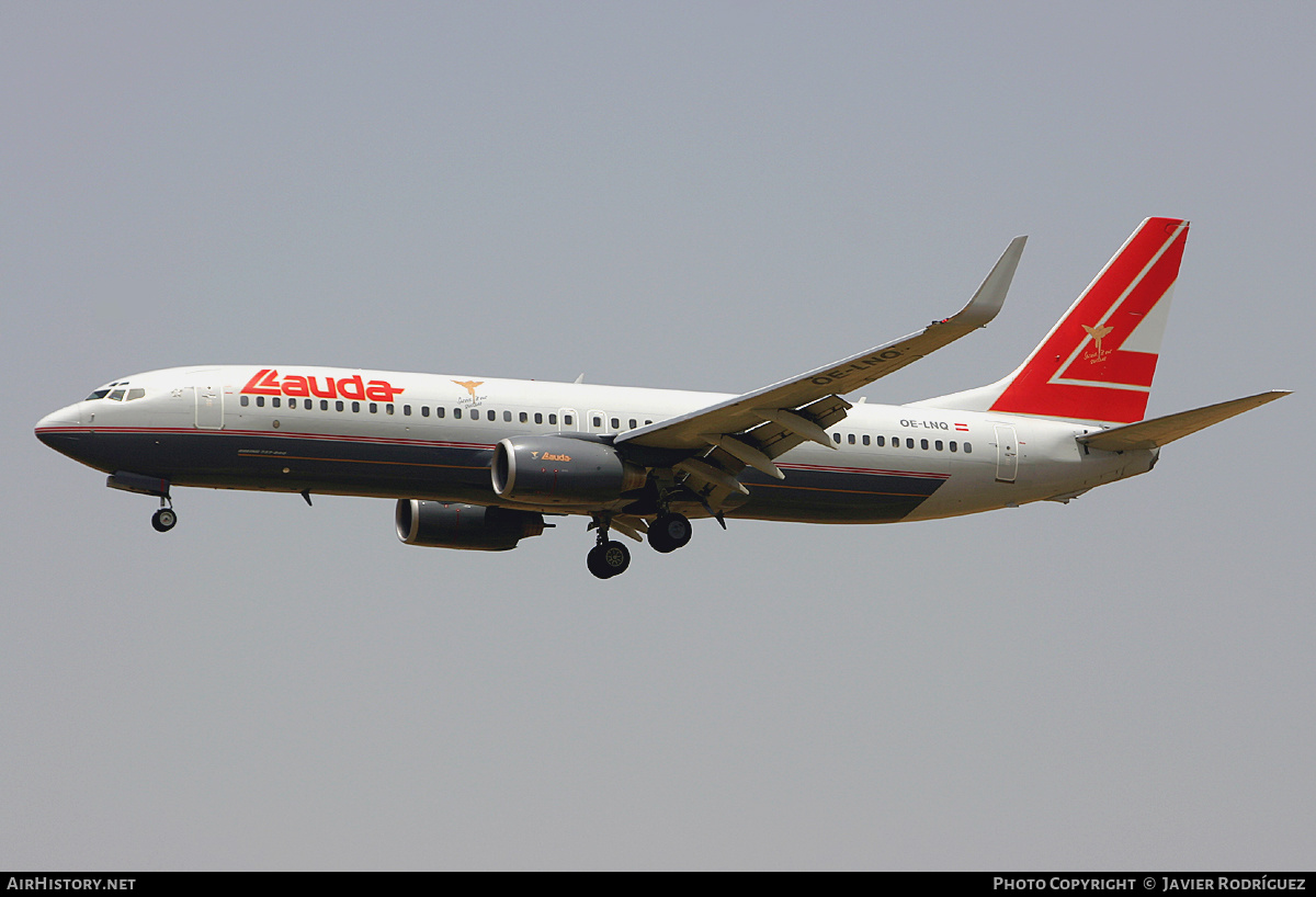 Aircraft Photo of OE-LNQ | Boeing 737-8Z9 | Lauda Air | AirHistory.net #552322