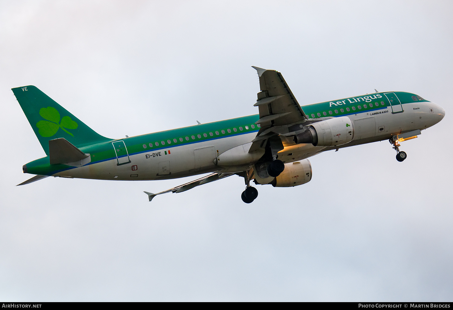Aircraft Photo of EI-DVE | Airbus A320-214 | Aer Lingus | AirHistory.net #552349