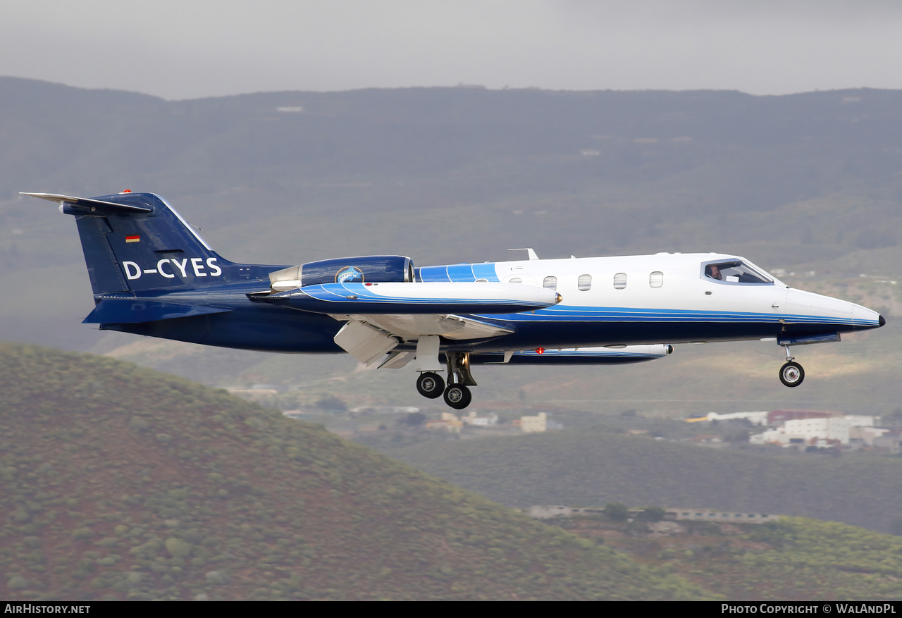 Aircraft Photo of D-CYES | Gates Learjet 35A | AirHistory.net #552364