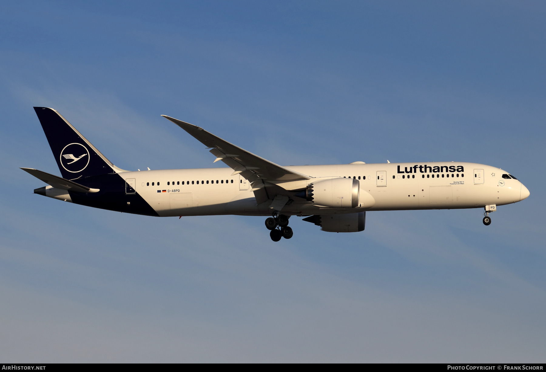 Aircraft Photo of D-ABPD | Boeing 787-9 Dreamliner | Lufthansa | AirHistory.net #552399