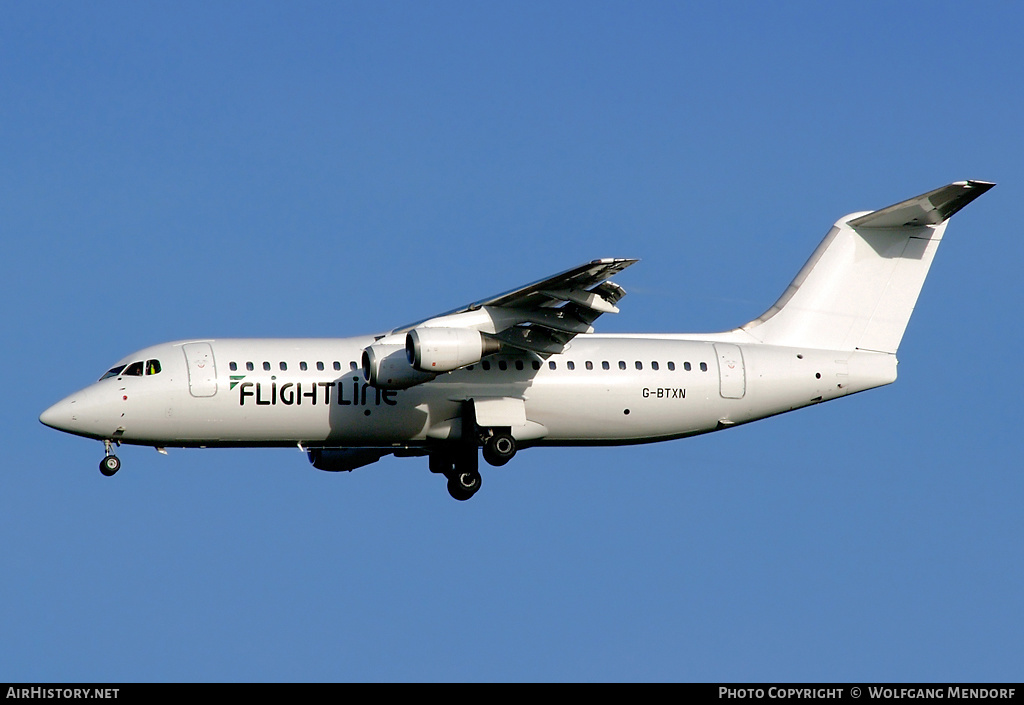 Aircraft Photo of G-BTXN | British Aerospace BAe-146-300 | Flightline | AirHistory.net #552448