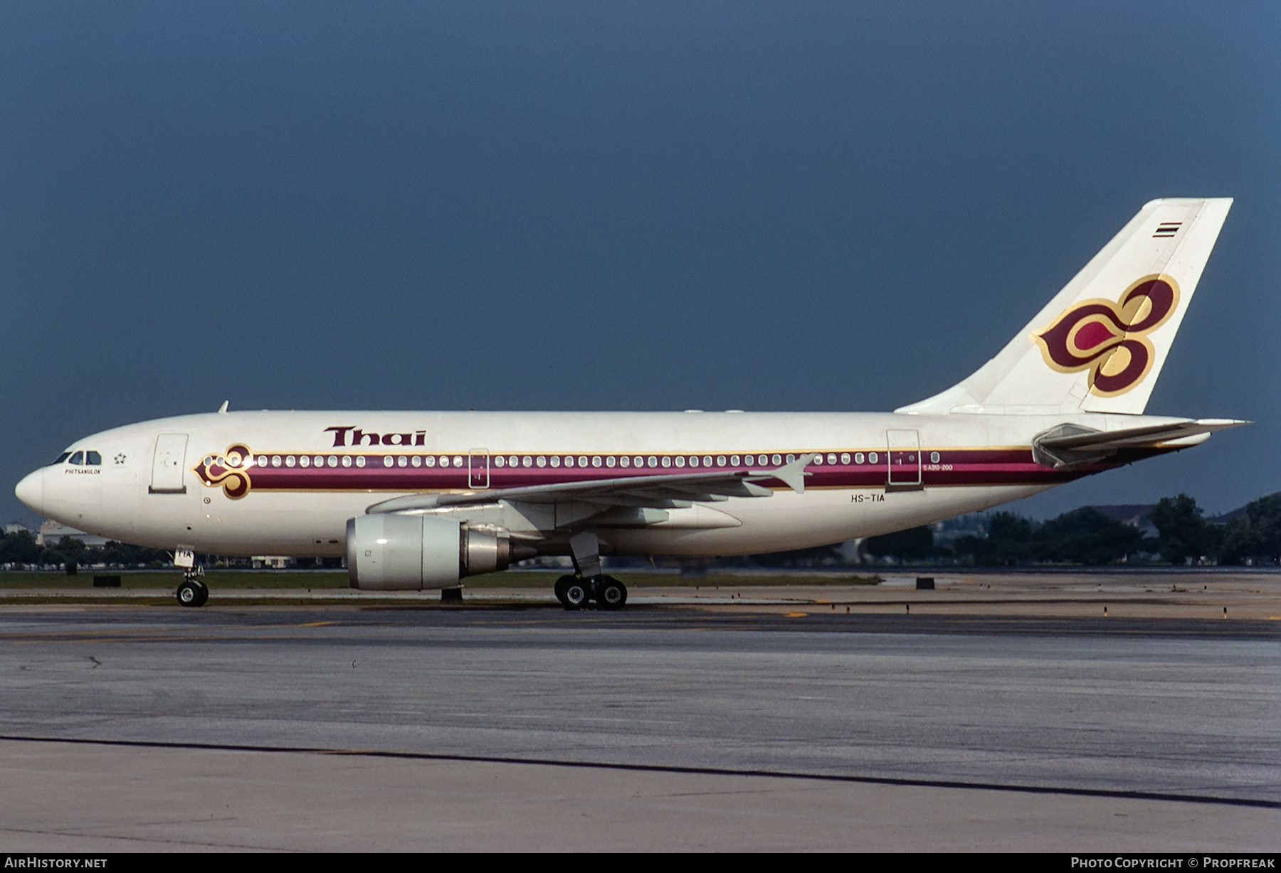 Aircraft Photo of HS-TIA | Airbus A310-204 | Thai Airways International | AirHistory.net #552465