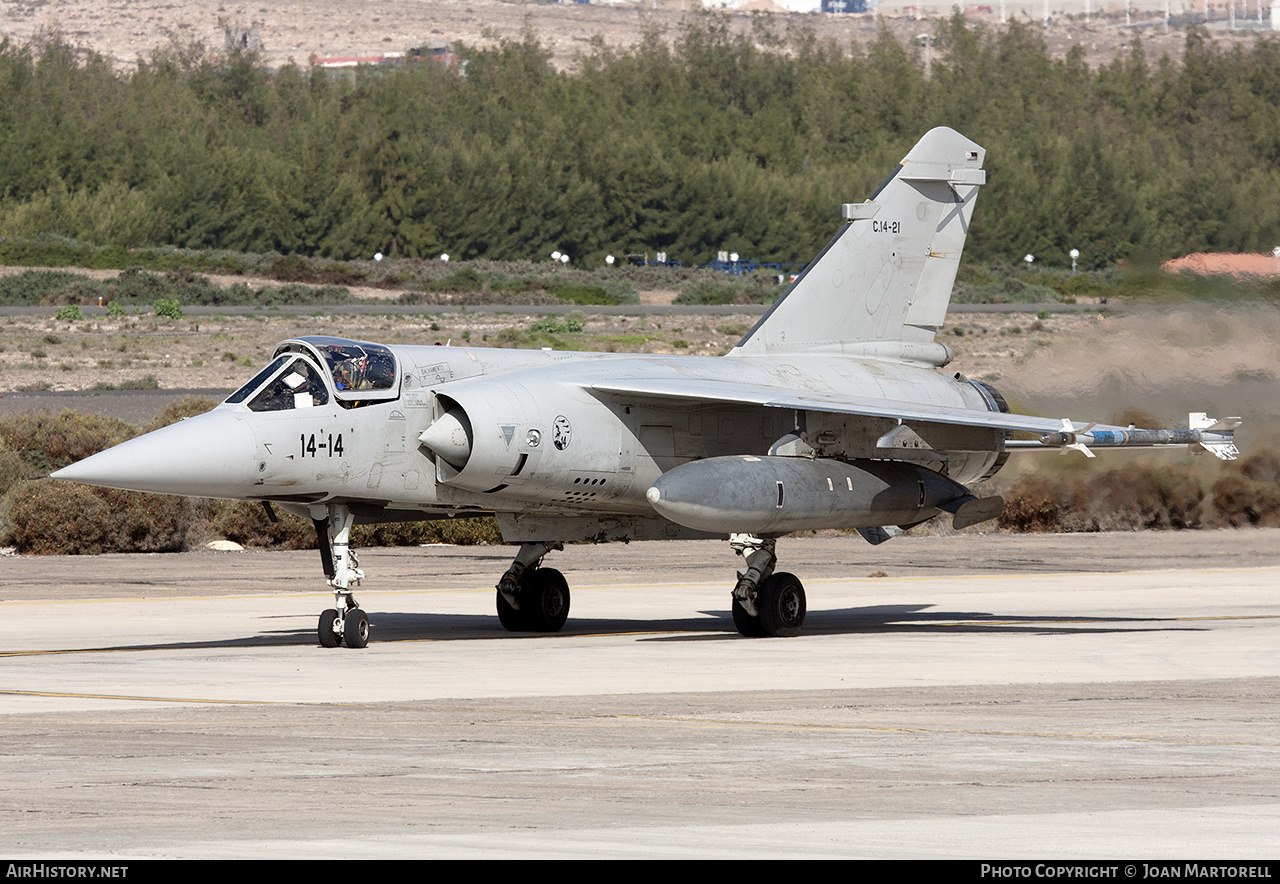 Aircraft Photo of C14-21 | Dassault Mirage F1CE | Spain - Air Force | AirHistory.net #552466